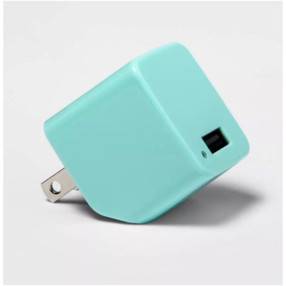 Heyday Single Port Wall Charger 12 Watts Spring Teal - Picture 3 of 6